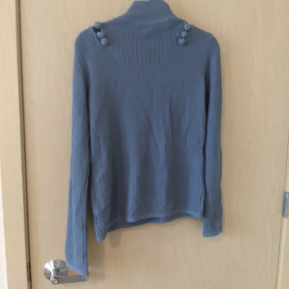NWOT Rebecca Taylor Blue Open Knit Sweater (S) - Picture 3 of 4